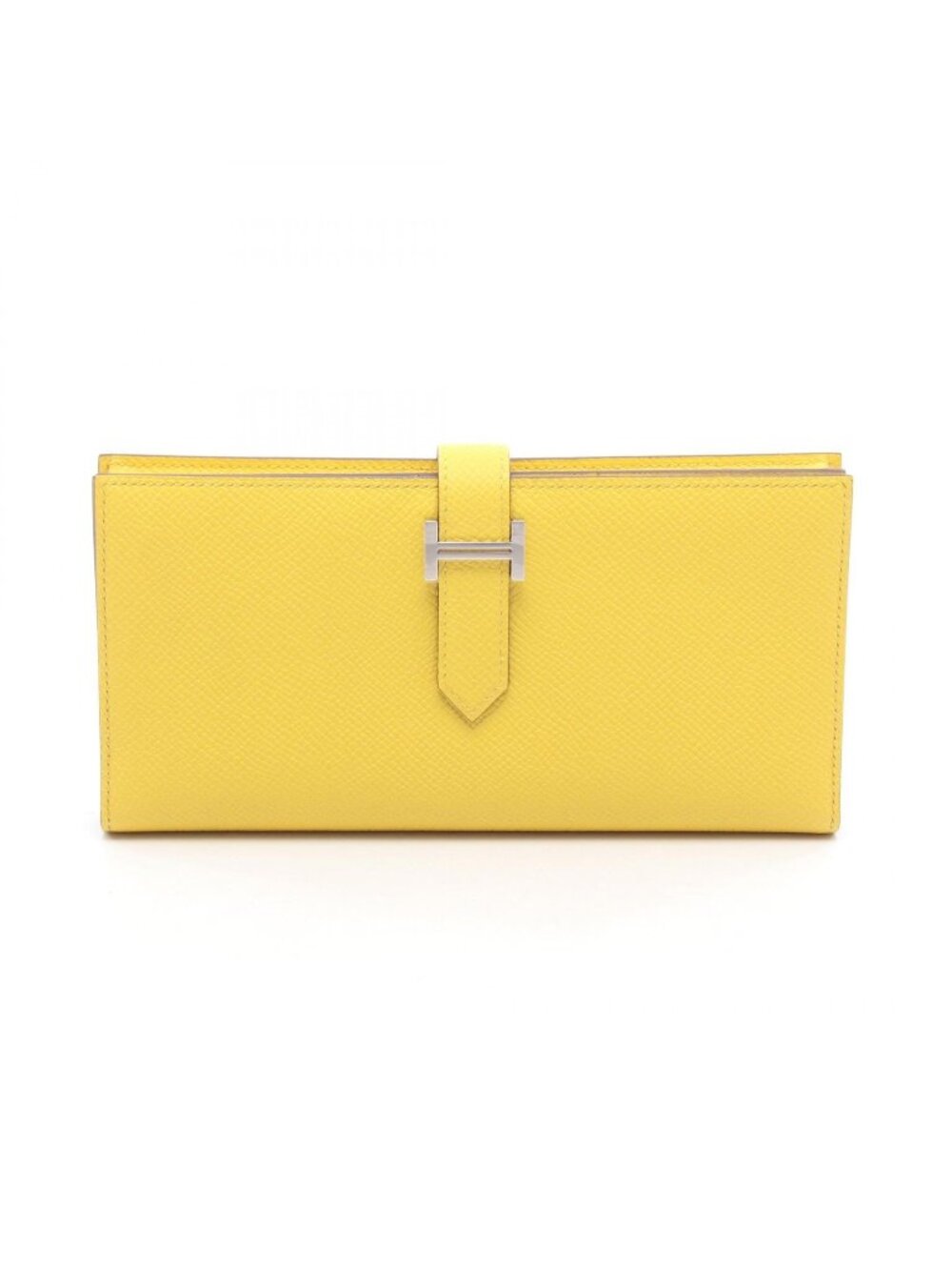 Hermes Bifold Wallet Bearn Soufflet Jaune Naple